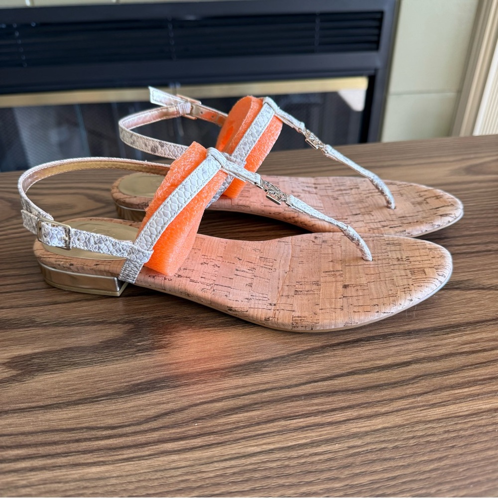 Ann Taylor Ladies Sandals-Cork Bottom Flats-Size 8M - Picture 10 of 11